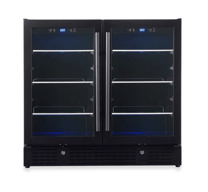 Dual Zone Beverage Cooler 36 Inch KBU190B2 - Kings Bottle - Buy at Wine Coolers Online