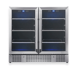 Dual Zone Beverage Cooler 36 Inch KBU190B2 - Kings Bottle - Buy at Wine Coolers Online