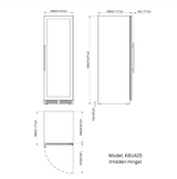 Kings Bottle 15CF Large Dual Zone Wine and Beverage Center - Kings Bottle - Buy at Wine Coolers Online
