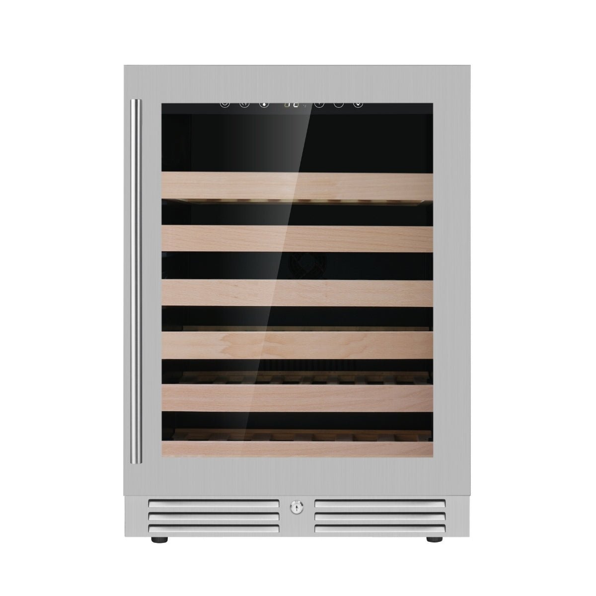 Kings Bottle 24 Inch 46 Bottle Under Counter LOW - E Glass Door Single Zone Wine Cooler KBU145WX - FG - Kings Bottle - Buy at Wine Coolers Online