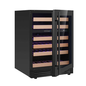 Kings Bottle 24 - Inch Dual Zone Under Counter Wine Cooler with Low - E Glass KBU145DX - Kings Bottle - Buy at Wine Coolers Online