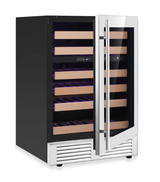 Kings Bottle 24 - Inch Dual Zone Under Counter Wine Cooler with Low - E Glass KBU145DX - Kings Bottle - Buy at Wine Coolers Online