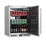 Kings Bottle 24 - Inch Outdoor Beverage Refrigerator with Solid Stainless Steel Door KBU55ASD - Kings Bottle - Buy at Wine Coolers Online