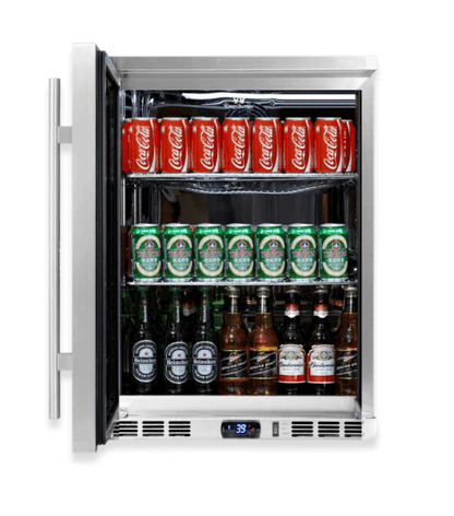 Kings Bottle 24 - Inch Outdoor Beverage Refrigerator with Solid Stainless Steel Door KBU55ASD - Kings Bottle - Buy at Wine Coolers Online