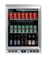 Kings Bottle 24 Inch Under Counter Beverage Cooler with Heating Glass Door KBU55M - Kings Bottle - Buy at Wine Coolers Online