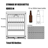 Kings Bottle 24 Inch Under Counter Beverage Cooler with Heating Glass Door KBU55M - Kings Bottle - Buy at Wine Coolers Online
