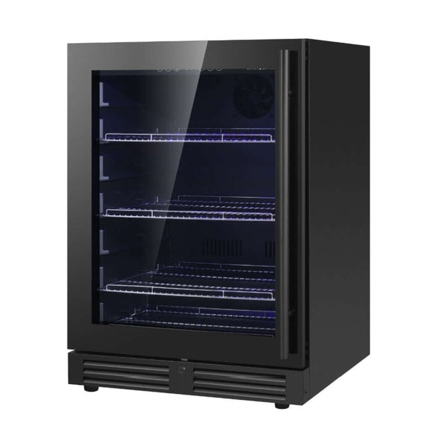 Kings Bottle 24 Inch Under Counter LOW - E Glass Door Beer Fridge KBU145BX - FG - Kings Bottle - Buy at Wine Coolers Online