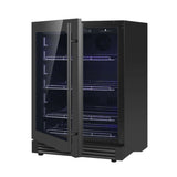 Kings Bottle 24 Inch Under Counter LOW - E Glass Door Beer Fridge KBU145BX - FG - Kings Bottle - Buy at Wine Coolers Online