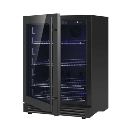 Kings Bottle 24 Inch Under Counter LOW - E Glass Door Beer Fridge KBU145BX - FG - Kings Bottle - Buy at Wine Coolers Online