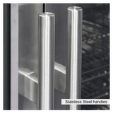 Kings Bottle 36 - Inch Heating Glass Dual Door Built In Beverage Fridge KBU56M - Kings Bottle - Buy at Wine Coolers Online