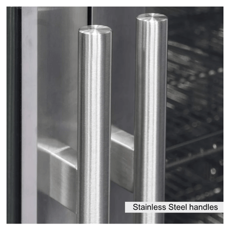 Kings Bottle 36 - Inch Heating Glass Dual Door Built In Beverage Fridge KBU56M - Kings Bottle - Buy at Wine Coolers Online