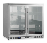 Kings Bottle 36 - Inch Heating Glass Dual Door Built In Beverage Fridge KBU56M - Kings Bottle - Buy at Wine Coolers Online