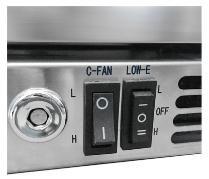 Kings Bottle 36 - Inch Heating Glass Dual Door Built In Beverage Fridge KBU56M - Kings Bottle - Buy at Wine Coolers Online