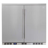Kings Bottle 36 Inch Outdoor Beverage Refrigerator 2 Door For Home KBU56ASD - Kings Bottle - Buy at Wine Coolers Online