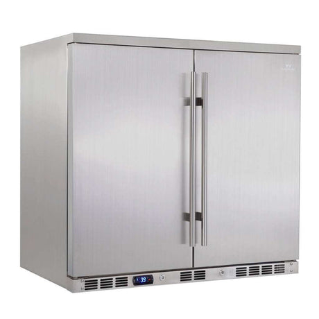 Kings Bottle 36 Inch Outdoor Beverage Refrigerator 2 Door For Home KBU56ASD - Kings Bottle - Buy at Wine Coolers Online