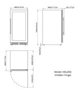 Kings Bottle 389 Cans Capacity Upright Beverage Refrigerator With Low - E Glass Door - Kings Bottle - Buy at Wine Coolers Online