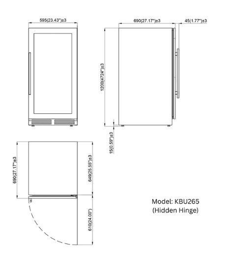 Kings Bottle 389 Cans Capacity Upright Beverage Refrigerator With Low - E Glass Door - Kings Bottle - Buy at Wine Coolers Online
