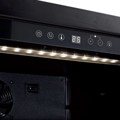 Kings Bottle 47 - Inch Tall Dual Zone 91 Bottle Wine Cooler with Low - E Glass Door - Kings Bottle - Buy at Wine Coolers Online