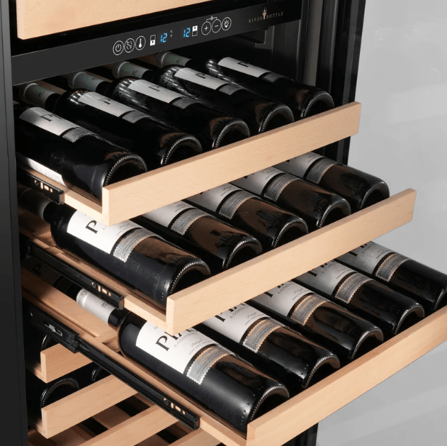 Kings Bottle 47 - Inch Tall Dual Zone Wine and Beverage Hybrid Center - Kings Bottle - Buy at Wine Coolers Online