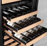 Kings Bottle 47 - Inch Tall Dual Zone Wine and Beverage Hybrid Center - Kings Bottle - Buy at Wine Coolers Online