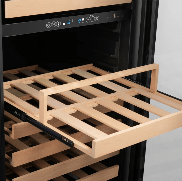 Kings Bottle 47 - Inch Tall Dual Zone Wine and Beverage Hybrid Center - Kings Bottle - Buy at Wine Coolers Online