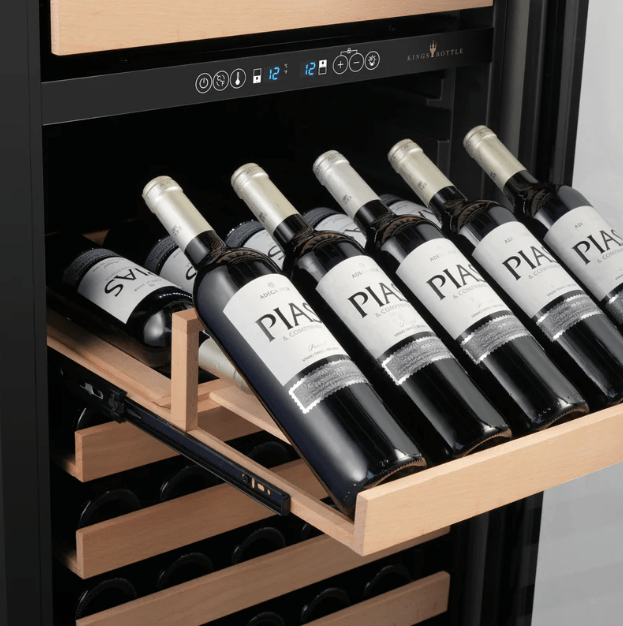 Kings Bottle 47 - Inch Tall Dual Zone Wine and Beverage Hybrid Center - Kings Bottle - Buy at Wine Coolers Online