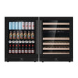 Kings Bottle 48" Ultimate Under Bench Wine Fridge and Bar Refrigerator Combo with 3 Temp. Zones KBU145BW3 - Kings Bottle - Buy at Wine Coolers Online
