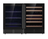 Kings Bottle 48" Ultimate Under Bench Wine Fridge and Bar Refrigerator Combo with 3 Temp. Zones KBU145BW3 - Kings Bottle - Buy at Wine Coolers Online