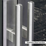 Kings Bottle 53 Inch Heating Glass 3 Door Large Beverage Refrigerator KBU328M - Kings Bottle - Buy at Wine Coolers Online