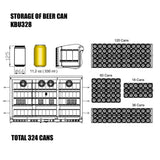 Kings Bottle 53 Inch Heating Glass 3 Door Large Beverage Refrigerator KBU328M - Kings Bottle - Buy at Wine Coolers Online