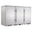 Kings Bottle 53 Inch Solid 3 - Door Outdoor Beverage Drinks Cooler KBU328ASD - Kings Bottle - Buy at Wine Coolers Online