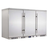 Kings Bottle 53 Inch Solid 3 - Door Outdoor Beverage Drinks Cooler KBU328ASD - Kings Bottle - Buy at Wine Coolers Online