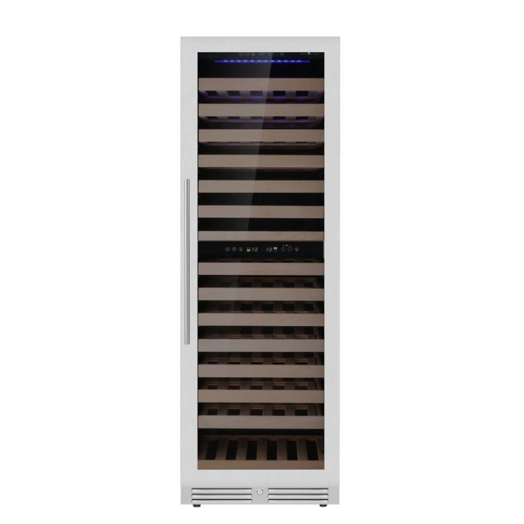 Kings Bottle Dual Zone Upright Low - E Glass Door Large Wine Cooler KBU425DX - Kings Bottle - Buy at Wine Coolers Online