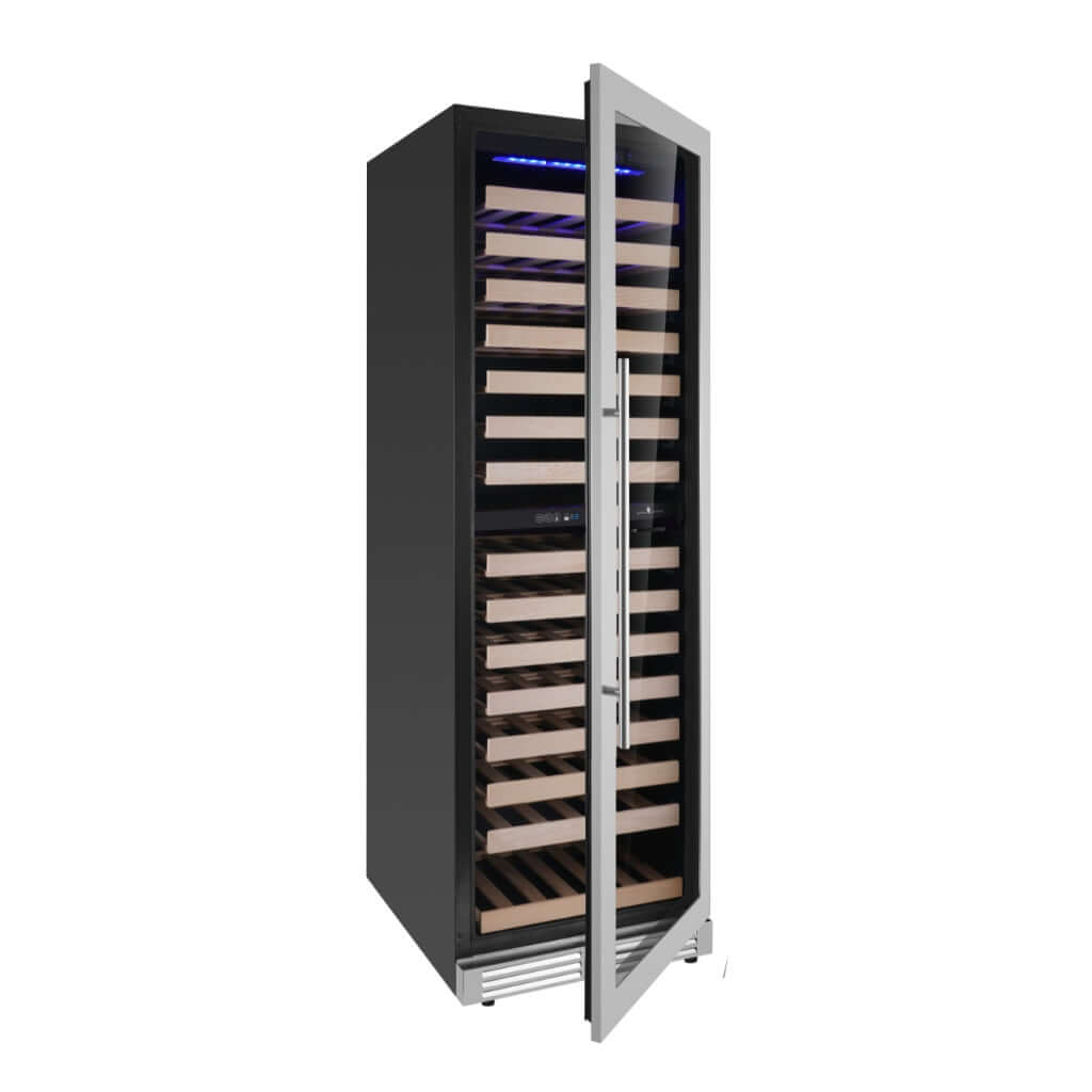 Kings Bottle Dual Zone Upright Low - E Glass Door Large Wine Cooler KBU425DX - Kings Bottle - Buy at Wine Coolers Online
