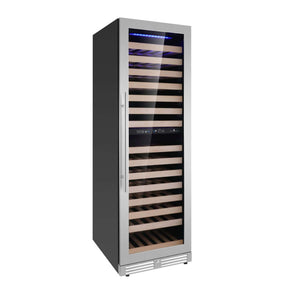 Kings Bottle Dual Zone Upright Low - E Glass Door Large Wine Cooler KBU425DX - Kings Bottle - Buy at Wine Coolers Online
