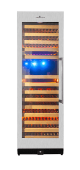 Kings Bottle Tall Large Wine Refrigerator With Glass Door With Stainless Steel Trim KBU170DX - SS - Kings Bottle - Buy at Wine Coolers Online