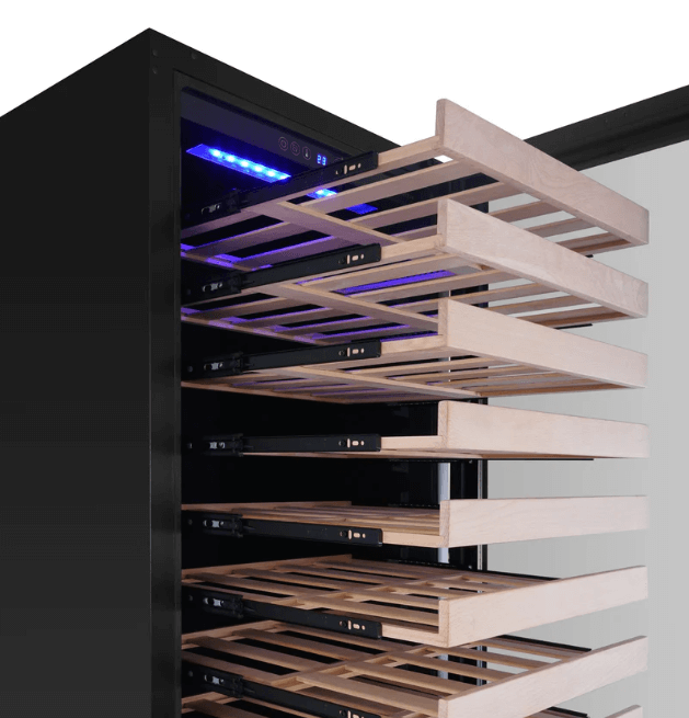 Kings Bottle Upright Single Zone Wine Cooler With Low - E Glass Door KBU425WX - SS - Kings Bottle - Buy at Wine Coolers Online