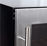 Kings Bottle Upright Single Zone Wine Cooler With Low - E Glass Door KBU425WX - SS - Kings Bottle - Buy at Wine Coolers Online