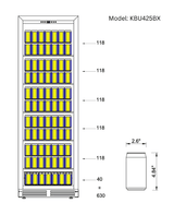 Kings Bottle Upright Wine & Beverage Cooler Combo With Triple Temp Zones KBU425BW3 - FG - Kings Bottle - Buy at Wine Coolers Online