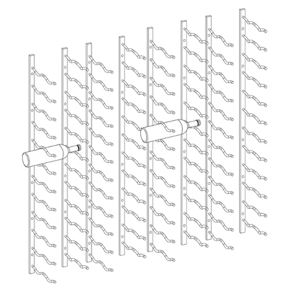 Kings Bottle Wall Mounted Metal Wine Racks C - Type - Kings Bottle - Buy at Wine Coolers Online
