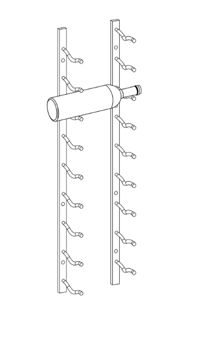 Kings Bottle Wall Mounted Metal Wine Racks C - Type - Kings Bottle - Buy at Wine Coolers Online
