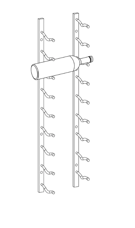 Kings Bottle Wall Mounted Metal Wine Racks C - Type - Kings Bottle - Buy at Wine Coolers Online