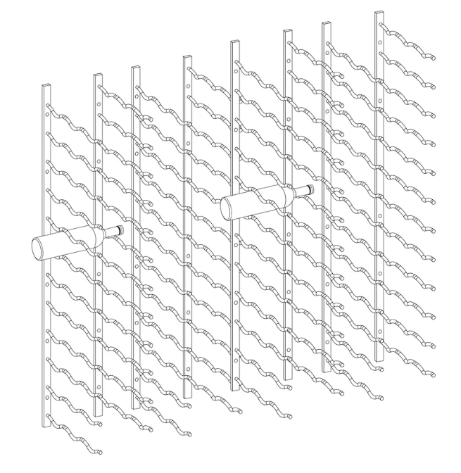 Kings Bottle Wall Mounted Metal Wine Racks C - Type - Kings Bottle - Buy at Wine Coolers Online