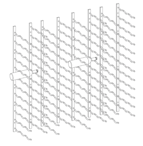 Kings Bottle Wall Mounted Metal Wine Racks C - Type - Kings Bottle - Buy at Wine Coolers Online