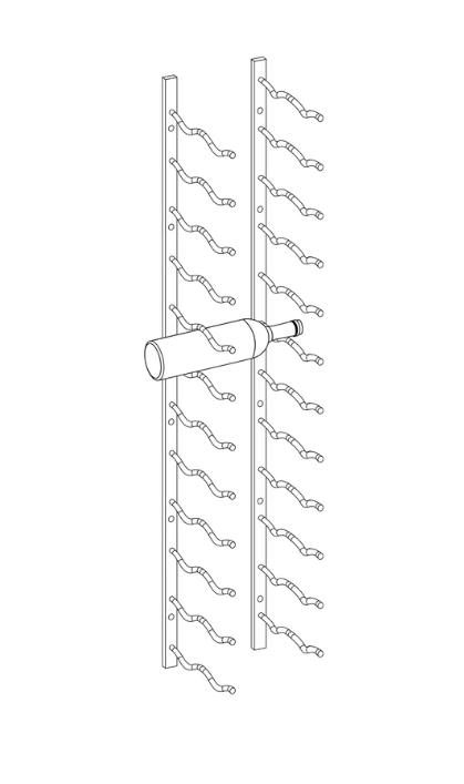 Kings Bottle Wall Mounted Metal Wine Racks C - Type - Kings Bottle - Buy at Wine Coolers Online