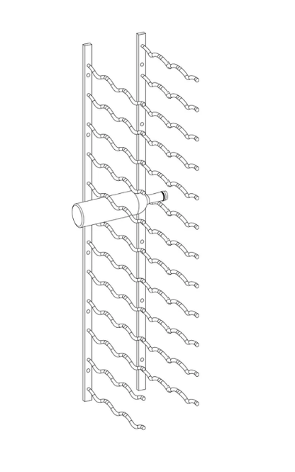 Kings Bottle Wall Mounted Metal Wine Racks C - Type - Kings Bottle - Buy at Wine Coolers Online