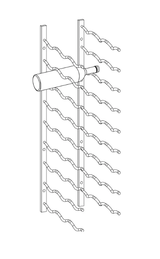 Kings Bottle Wall Mounted Metal Wine Racks C - Type - Kings Bottle - Buy at Wine Coolers Online