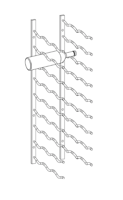 Kings Bottle Wall Mounted Metal Wine Racks C - Type - Kings Bottle - Buy at Wine Coolers Online