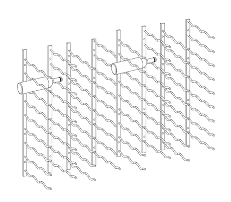 Kings Bottle Wall Mounted Metal Wine Racks C - Type - Kings Bottle - Buy at Wine Coolers Online