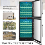 Lanbo 130 Bottle Dual Door Wine Cooler LW133DD - Lanbo - Buy at Wine Coolers Online